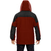 North End Men's Molten Red 3-in-1 Two-Tone Parka