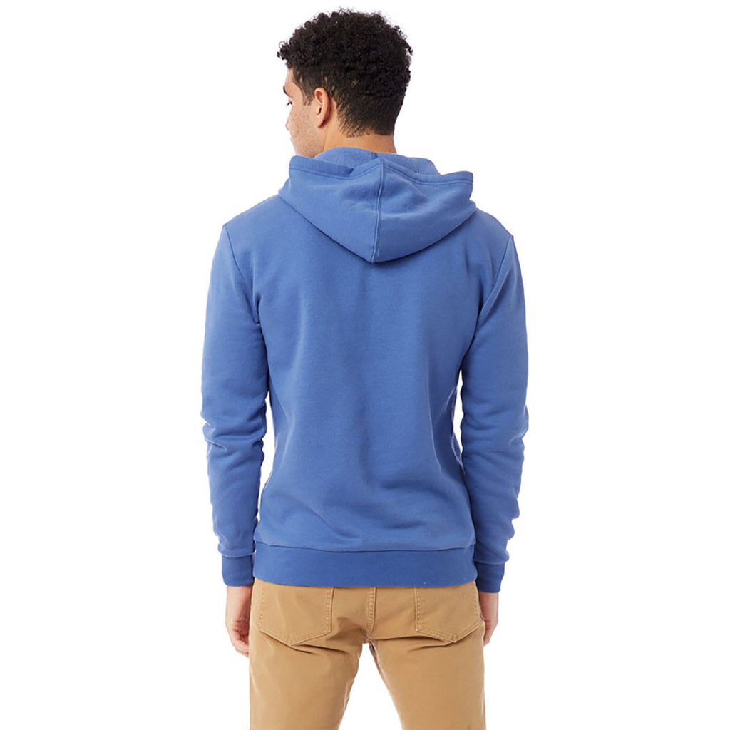 Alternative Apparel Men's Heritage Royal Eco Cozy Fleece Pullover Hooded Sweatshirt