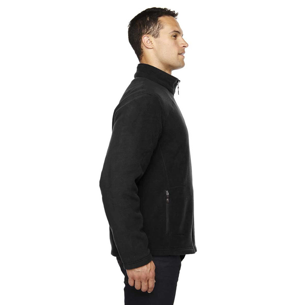 North End Men's Black Voyage Fleece Jacket