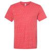 Jerzees Men's Red Snow Heather Jersey Crew T-Shirt