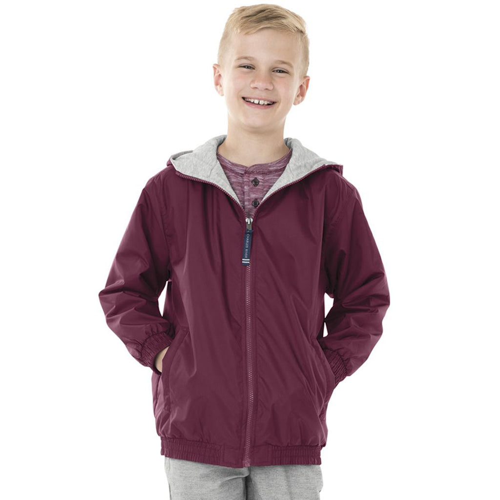 Charles River Youth Maroon Performer Jacket