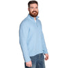 Charles River Men's NeoHtrBlue Waffle Quarter Zip Pullover