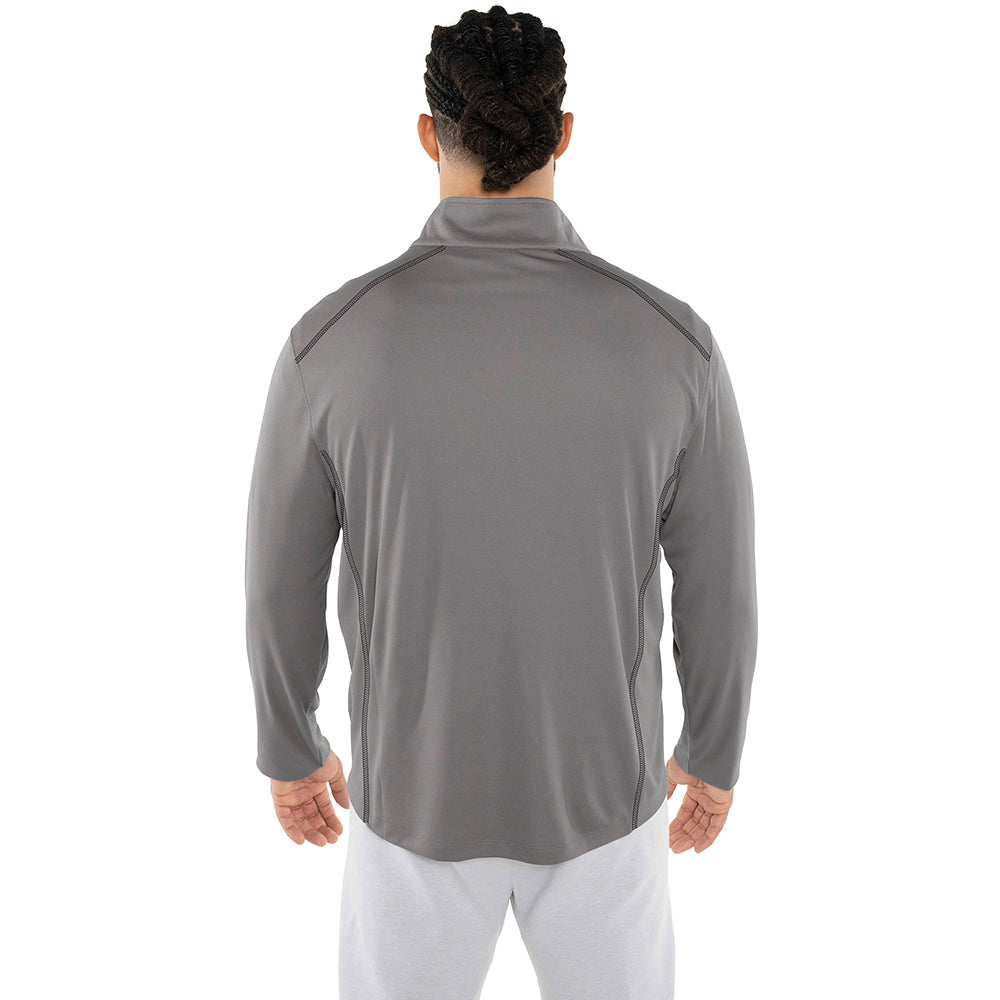 Charles River Men's Grey Horizon Quarter Zip Pullover