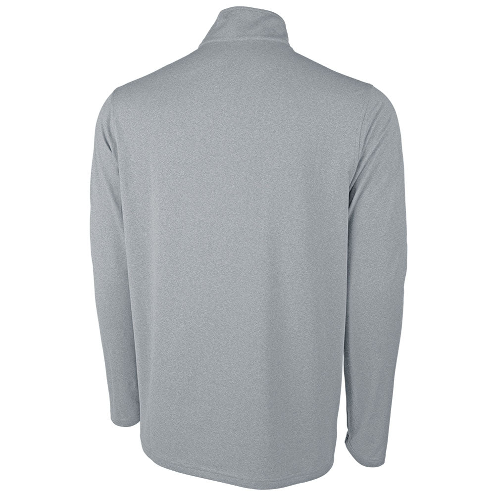 Charles River Men's Light Grey Heathered Eco-Logic Stretch Quarter Zip