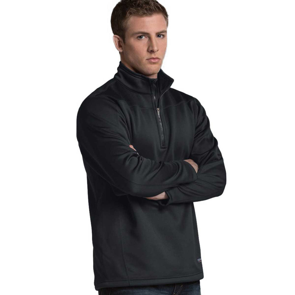 Charles River Men's Black Stealth Zip Pullover