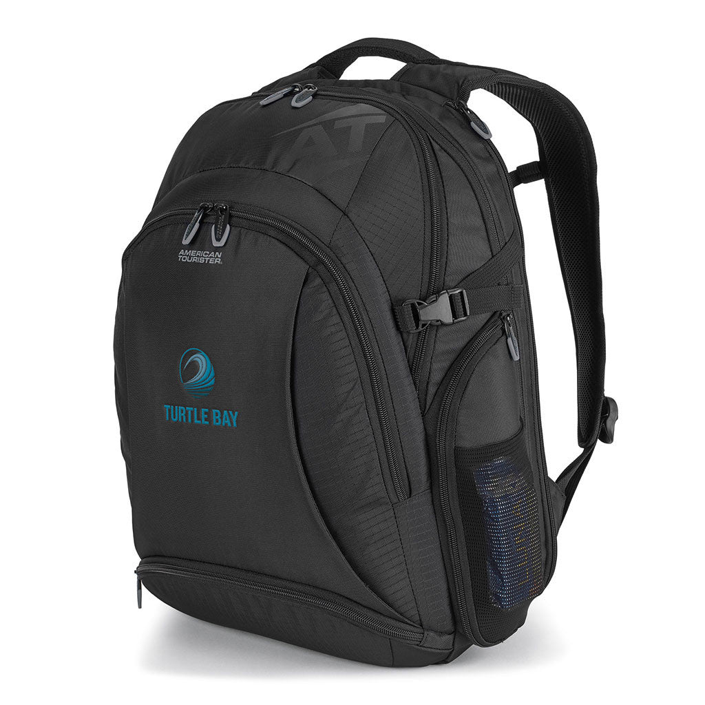 American Tourister Black Voyager Deluxe Computer Backpack