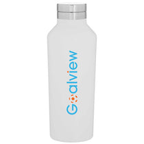 H2Go Matte White 16.9 oz Manhattan Stainless Steel Bottle