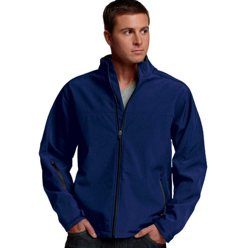 Charles River Men's Midnight Blue/Black Soft Shell Jacket