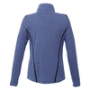 Elevate Women's Metro Blue Heather/Black Dege Eco Knit Half Zip