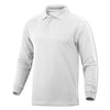 BAW Men's White Classic Long Sleeve Pique Polo