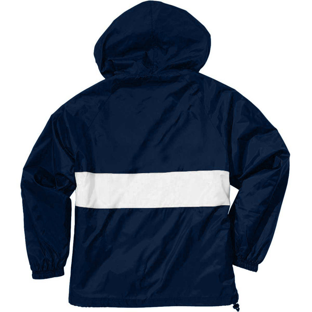 Charles River Unisex Navy/White Classic Charles River Striped Pullover