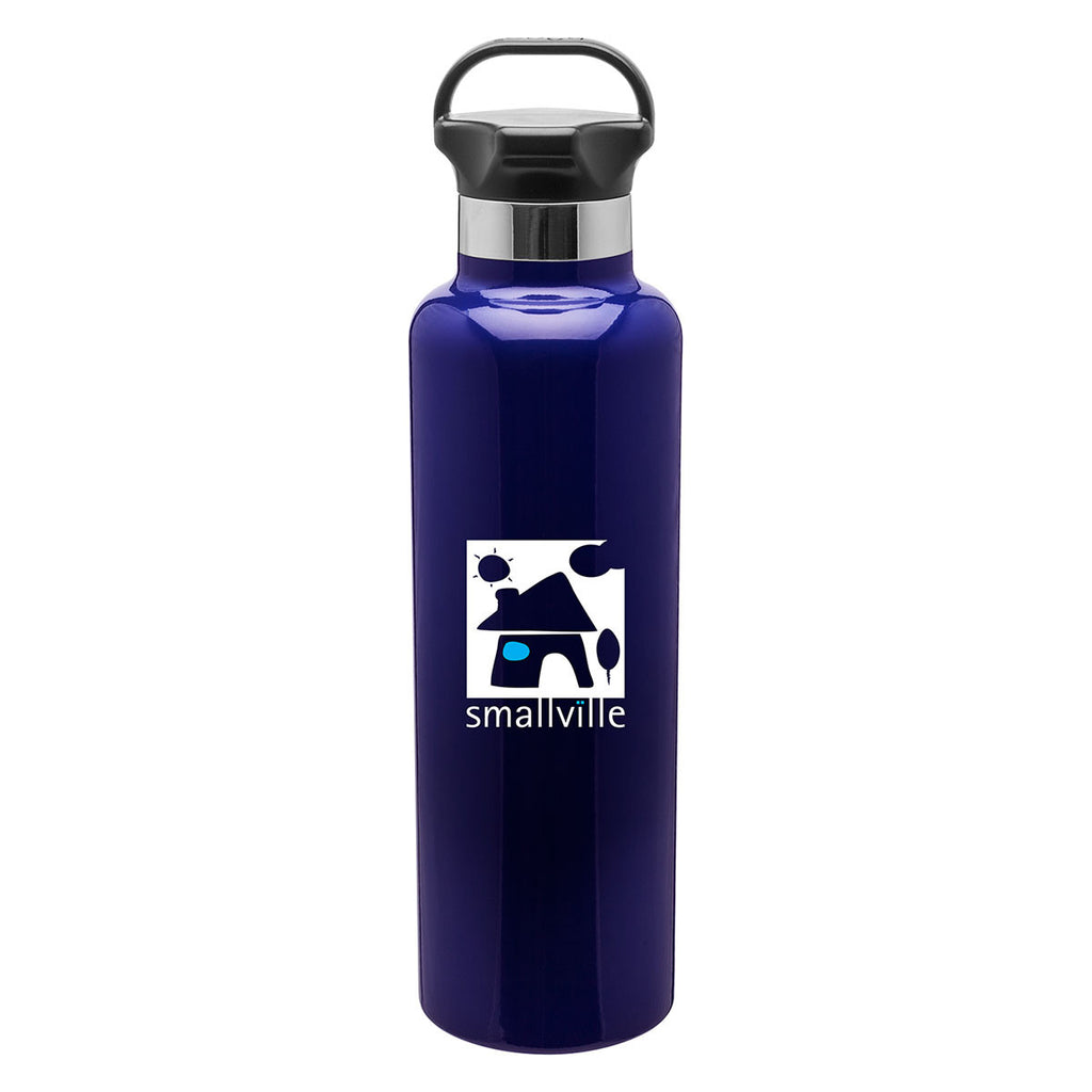H2Go Navy Blue Ascent Stainless Steel Bottle 25 oz