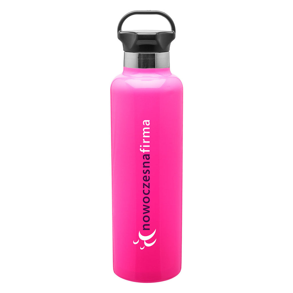 H2Go Neon Pink Ascent Stainless Steel Bottle 25 oz