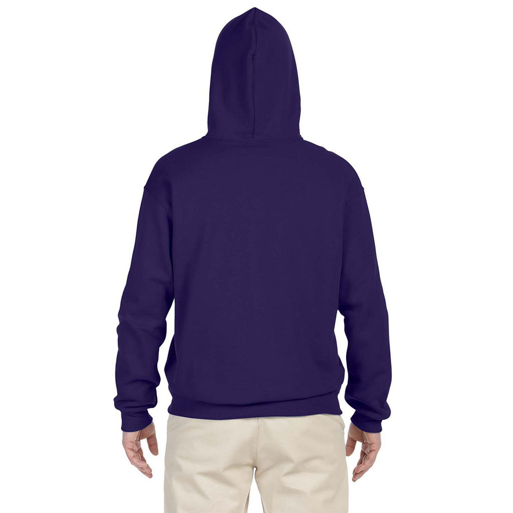 Jerzees Men's Deep Purple 8 Oz. Nublend Fleece Pullover Hood