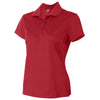 adidas Golf Women's Power Red/White Climalite Basic Sport Shirt