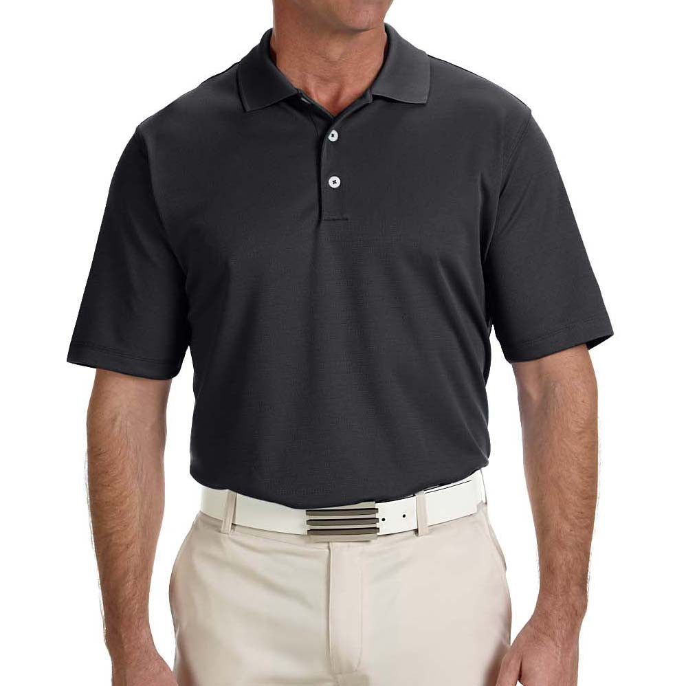 adidas Golf Men's Black ClimaLite Solid Polo