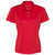 adidas Women's Collegiate Red/Black 3 Stripe Shoulder Sport Polo