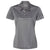 adidas Women's Grey Five/Black 3 Stripe Shoulder Sport Polo