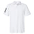 adidas Men's White/Black Floating 3-Stripes Sport Shirt