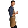 Port Authority Duck Brown/Stone Canvas Full-Length Two-Pocket Apron