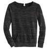 Alternative Apparel Women's Eco Black Maniac Eco-Fleece Sweatshirt