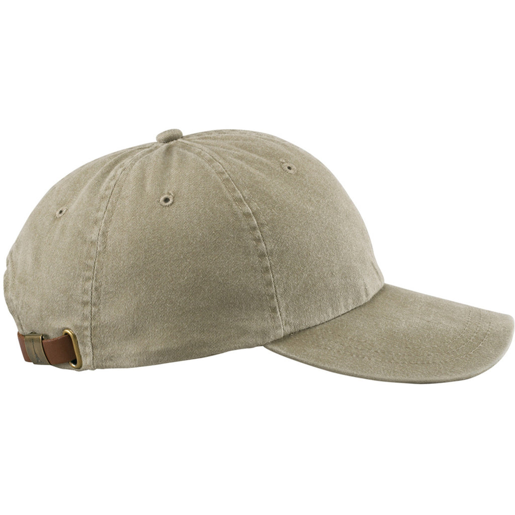 Adams Khaki 6 Panel Low-Profile Washed Pigment-Dyed Cap