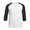 Expert Men's White/Black 3/4 Raglan Sleeve Outfitter Crew