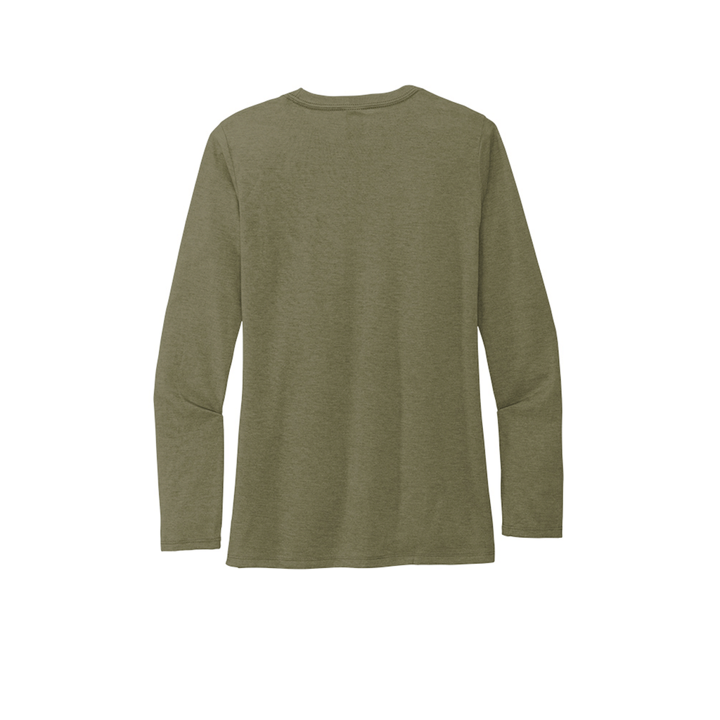 Allmade Women's Olive You Green Tri-Blend Long Sleeve Tee