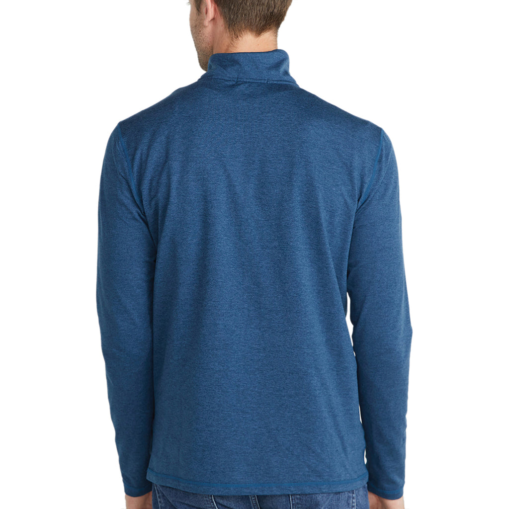 Marine Layer Men's Deep Denim Sport Quarter Zip