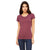 Bella + Canvas Women's Maroon Triblend Short-Sleeve T-Shirt