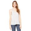 Bella + Canvas Women's White Marble Flowy Racerback Tank