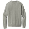 Brooks Brothers Men's Light Shadow Grey Heather Cotton Stretch V-Neck Sweater