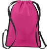 Port Authority Pink Azalea/Black Zip-It Cinch Pack