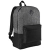 Port Authority Heather Grey/Black Retro Backpack