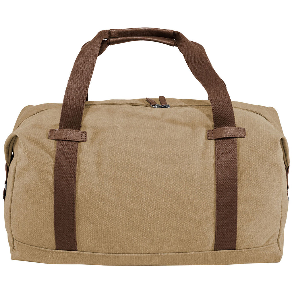 Port Authority Desert Khaki Cotton Canvas Duffel