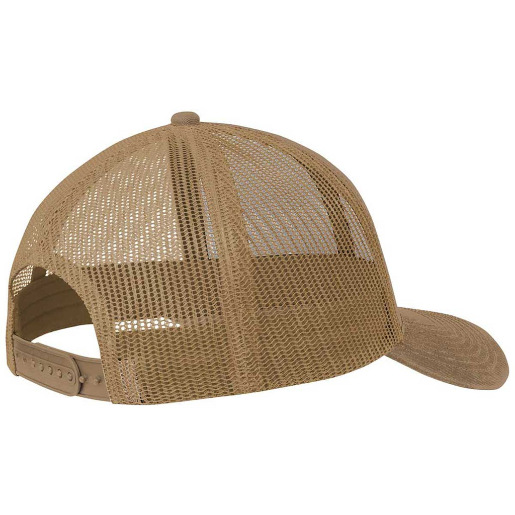 Port Authority Woodland Brown Snapback Trucker Cap