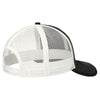 Port Authority Black/White Snapback Trucker Cap