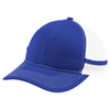 Port Authority Patriot Blue/White Two-Stripe Snapback Trucker Cap