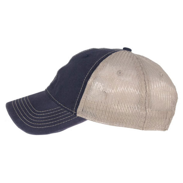 AHEAD Navy/Tan Tea Stained Mesh Back Cap