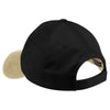 Port Authority Black/Sand Two-Tone Brushed Twill Cap