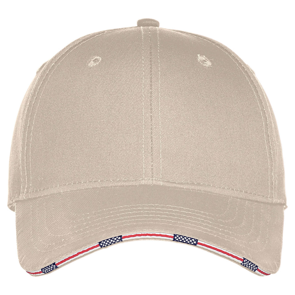 Port Authority Oyster Americana Flag Sandwich Cap