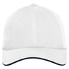 Port Authority White/ Classic Navy Dry Zone Cap