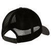 Port Authority Black Pigment Print Mesh Back Cap