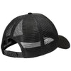 Port Authority Black 5-Panel Twill Foam Trucker Cap