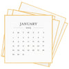 Sugar Paper Classic Black Desk Calendar Refill 2023