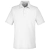 Core 365 Men's White Fusion ChromaSoft Pique Polo