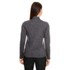 Core 365 Women's Carbon Heather/Black Kinetic Performance Quarter Zip