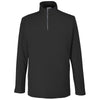 Core 365 Men's Black Fusion ChromaSoft Pique Quarter-Zip