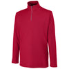 Core 365 Men's Classic Red Fusion ChromaSoft Pique Quarter-Zip