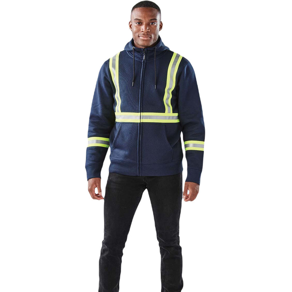 Stormtech Men's Navy Omega Reflective Zip Hoody